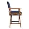 Whitecap Newport Director's Chair with Navy Cushion Seat 61042 - alternate 3